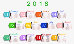 2018 Calendar Png Image - New Year Calendar 2018