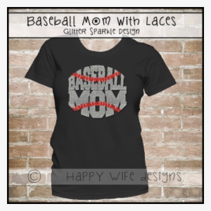 Baseball Mom Shirt - Rhinestone Number On Back Of Shirt - Add-on