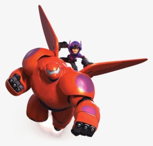 Hiro Ridding Baymax - Big Hero 6 Baymax And Hiro Flying