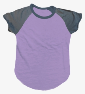Burnout Lavender/purple Baseball T-shirt - T-shirt