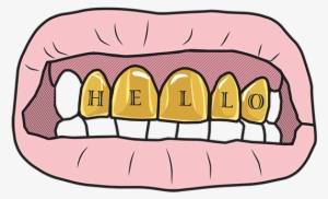 Smartypants106goldteeth - Gold Teeth Clip Art