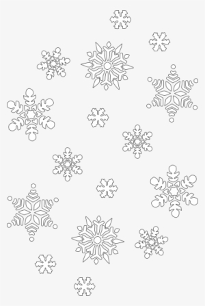 Snowflake Clipart Black And White Png - Clip Art White Snowflakes