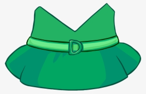 disgusted dress icon - club penguin green dress