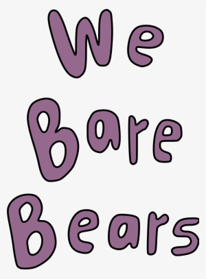 Open - We Bare Bears Logo Png