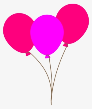Pink Balloons Vector Png