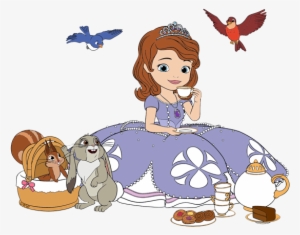 Sofia Having Tea - Sofia The First In Png