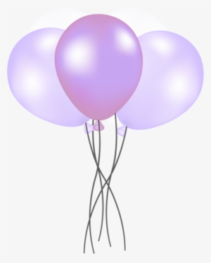 Purple And Pink Balloons - Globos Azules Clipart