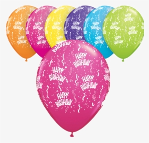 Call - Qualatex Happy Bithday Latex Balloons