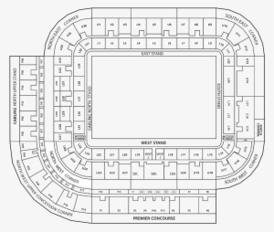Stadium Of Light Map - Floor Plan