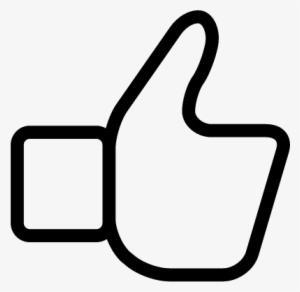 Thumb Up Outline Symbol Vector - Icon