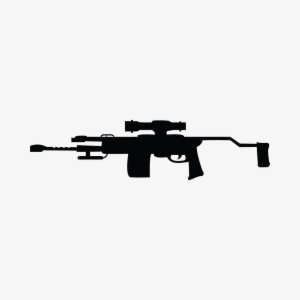 Sniper Rifle Decal - Gun Silhouette