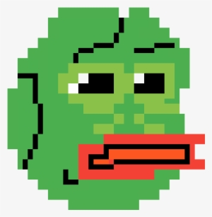 Sad Frog - Globe Pixel Art
