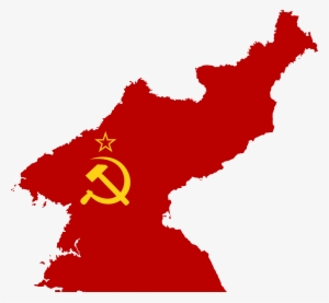 Flag Map Of Soviet Civil Authority - Capital Of North Korea Map