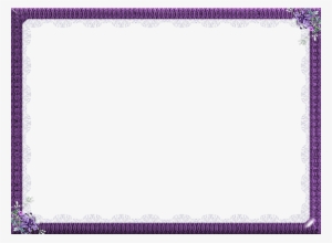 Purple Frame Png Free Download - Flower