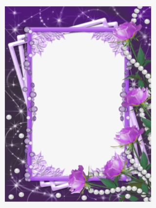Flower Borders And Transparent - Purple Flowers Borders And Frames