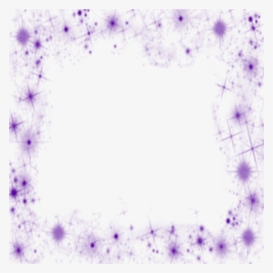 Purple Stars Dust Frame - Star Frame Png