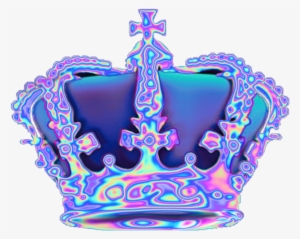 Holo Holographic Tumblr Vaporwave Aesthetic Crown Freet