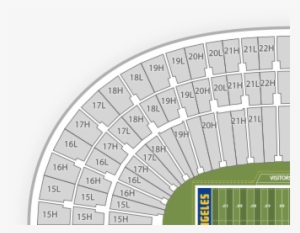 Detailed Los Angeles Coliseum Seating Chart