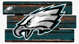 14" X 25" Fence Wood Sign - Philadelphia Eagles Flag