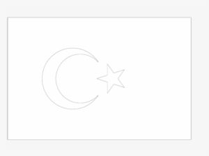 Turkey Flag Coloring Page - Circle