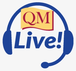 Blue Headphones With Qm Live Inside - Quality Matters