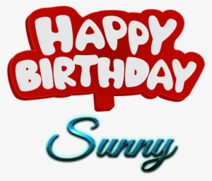 Sunny Happy Birthday Name Logo - Rahul Name