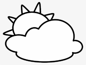 Mb Image/png - Sun And Clouds Clipart Black And White