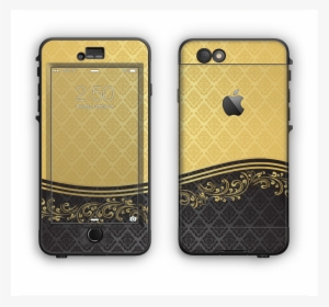 The Gold And Black Luxury Pattern Apple Iphone 6 Lifeproof - Iphone
