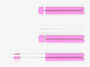 Mb Pair Pink - Monbento Flexible, Retractable Chopsticks - Sky Blue