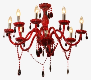 Chandeliers - Red Chandelier Png