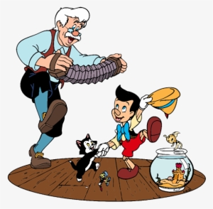 Gepetto, Pinocchio, Figaro Gepetto Playing Accordion - Disney Pinocchio And Figaro Mug465032013259