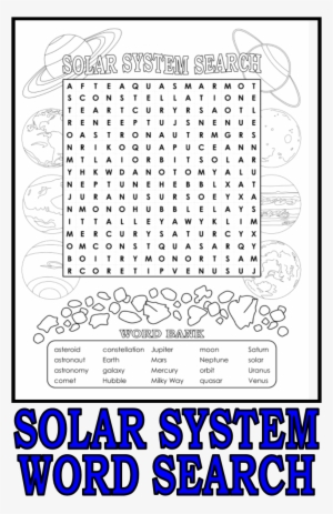 This Word Search Is Part Of A 17-page Milky Way Activity - Word Search