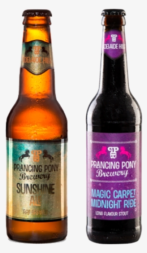 Beer Prancing Pony Sunshine Ale & Magic Carpet Midnight - Prancing Pony Magic Carpet