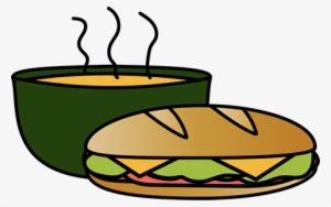Sandwich Clipart Transparent - Soup And Sandwich Clipart