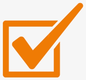Orange Transparent Checkmark - Orange Check Box Png