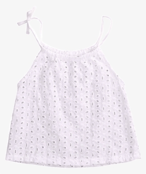 Petite Bello Top 0-6 Months White Lace Top - Pattern