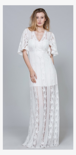 White Lace Dress - Dress