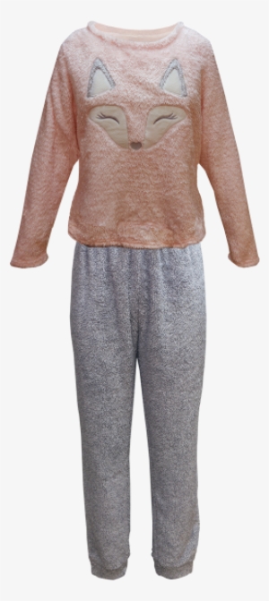 Women's Fox Shaggy Fleece Winter Pyjamas - Monkey