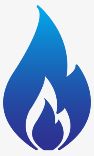 Cold - Cool Blue Flame Logo
