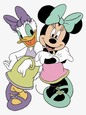 Minnie Daisy Together Clipart - Best Friend Cartoon Disney Transparent PNG  - 626x802 - Free Download on NicePNG