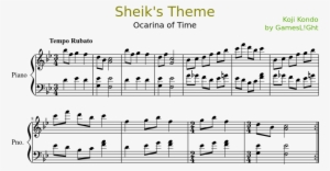 Sheik's Theme Sheet Music Composed By Koji Kondo By - Sheik's Theme Piano Notes
