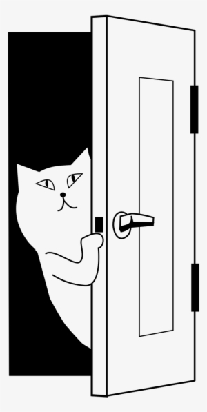 Door Peep Beginning - Open Door Cartoon Png