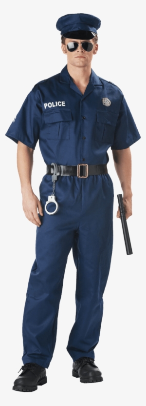 Free Png Policeman Png Images Transparent - Adult Police Officer Costume - Navy Blue - S