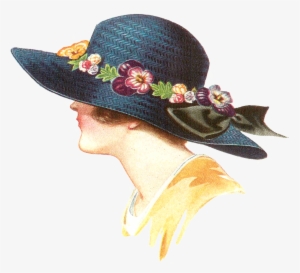 Antique Images - Womens Hat Fashion Illustration