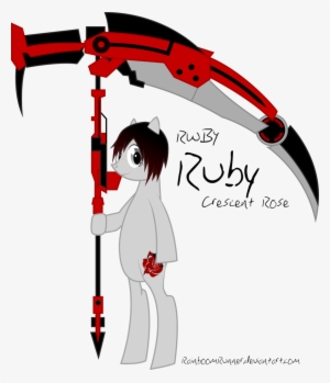 Rainboomrunner, Crescent Rose, Fanart, Ponified, Roosterteeth, - Rwby Ruby And Crescent Rose