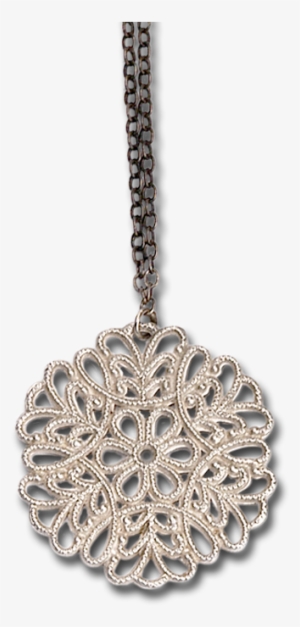 Snowflake Small Silver Pendant Necklace - Necklace