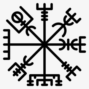 Vegvísir Ornament Viking Odin Runes - Simbolos De Proteccion Vikingos