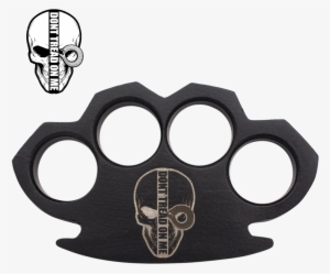 Don't Tread On Me Steam Punk Black Solid Steel Knuckles - Brass Knuckles
