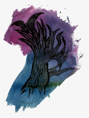 Africa Tree Watercolor Watercolour Transparent Background - Illustration