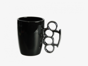 Black Ceramic Mug Brass Knuckles, About - Knuckle Duster Mug - Gadget